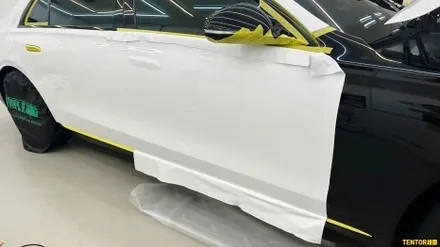 벤츠_S580[전체랩핑][비닐프로그 Vinyl Frog 크리스탈 화이트]세종자동차랩핑/대전자동차랩핑/청주자동차랩핑/천안자동차랩핑/공주자동차랩핑/논산자동차랩핑/고광택전체랩핑 / 세종 장군면