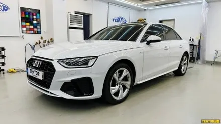아우디_A4[루프스킨, 전체크롬딜리트][3M 2080 유광블랙]세종랩핑/대전랩핑/청주랩핑/천안랩핑/공주랩핑/논산랩핑 / 세종 장군면