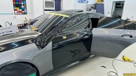 벤츠_CLS53[고광택전체랩핑][비닐프로그 Metal Black]세종랩핑/대전랩핑/청주랩핑/천안랩핑/공주랩핑/논산랩핑/고광택전체랩핑 / 세종 장군면