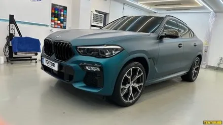 BMW_X6[전체랩핑][비닐프로그 paolo veronese green]세종랩핑/대전랩핑/청주랩핑/천안랩핑/공주랩핑/논산랩핑/고광택전체랩핑 / 세종 장군면