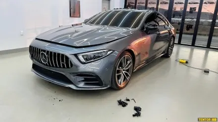 벤츠_CLS53[고광택전체랩핑][비닐프로그 Metal Black]세종랩핑/대전랩핑/청주랩핑/천안랩핑/공주랩핑/논산랩핑/고광택전체랩핑 / 세종 장군면