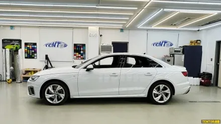 아우디_A4[루프스킨, 전체크롬딜리트][3M 2080 유광블랙]세종랩핑/대전랩핑/청주랩핑/천안랩핑/공주랩핑/논산랩핑 / 세종 장군면