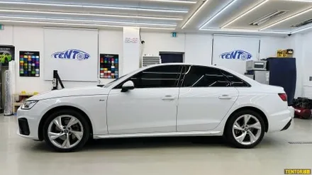 아우디_A4[루프스킨, 전체크롬딜리트][3M 2080 유광블랙]세종랩핑/대전랩핑/청주랩핑/천안랩핑/공주랩핑/논산랩핑 / 세종 장군면