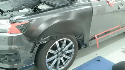 아우디(Audi)_Q7[전체랩핑, 크롬죽이기]플렉스 리얼 흑간지~[에이버리 사틴블랙] / 세종 장군면