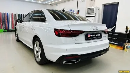 아우디_A4[루프스킨, 전체크롬딜리트][3M 2080 유광블랙]세종랩핑/대전랩핑/청주랩핑/천안랩핑/공주랩핑/논산랩핑 / 세종 장군면