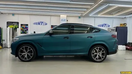 BMW_X6[전체랩핑][비닐프로그 paolo veronese green]세종랩핑/대전랩핑/청주랩핑/천안랩핑/공주랩핑/논산랩핑/고광택전체랩핑 / 세종 장군면