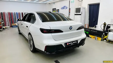 BMW_i7[전체크롬딜리트][3M 2080 유광블랙]세종랩핑/대전랩핑/청주랩핑/천안랩핑/공주랩핑/논산랩핑 / 세종 장군면