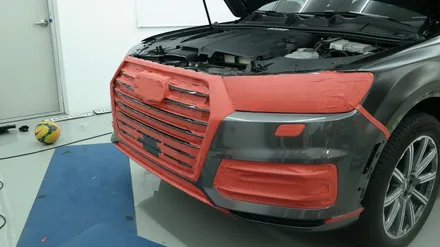 아우디(Audi)_Q7[전체랩핑, 크롬죽이기]플렉스 리얼 흑간지~[에이버리 사틴블랙] / 세종 장군면