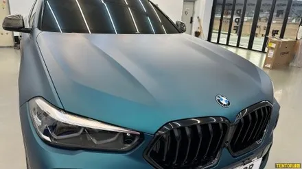 BMW_X6[전체랩핑][비닐프로그 paolo veronese green]세종랩핑/대전랩핑/청주랩핑/천안랩핑/공주랩핑/논산랩핑/고광택전체랩핑 / 세종 장군면