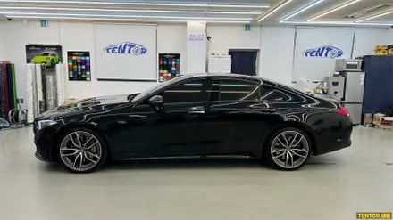 벤츠_CLS53[고광택전체랩핑][비닐프로그 Metal Black]세종랩핑/대전랩핑/청주랩핑/천안랩핑/공주랩핑/논산랩핑/고광택전체랩핑 / 세종 장군면