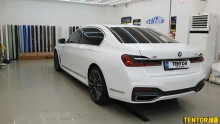 BMW_740Li[전체랩핑]세종자동차랩핑맛집은 요기요기~[에이버리 다이아몬드화이트]세종랩핑/대전랩핑/청주랩핑/천안랩핑/공주랩핑 / 세종 장군면