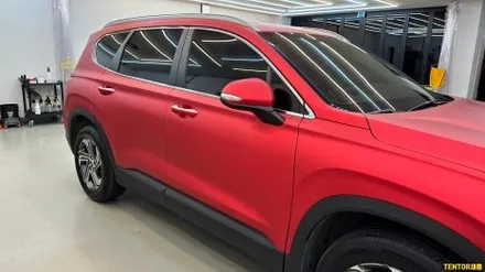 현대_싼타페tm[전체랩핑][비닐프로그 Prismatic Red]세종랩핑/대전랩핑/청주랩핑/천안랩핑/공주랩핑/논산랩핑/고광택전체랩핑 / 세종 장군면