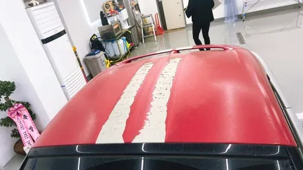 [텐토르 세종점]미니쿠페_쿠퍼S[부분랩핑,바이퍼라인]에이버리 카마인레드, 유광 실버 메탈릭 / 세종 장군면