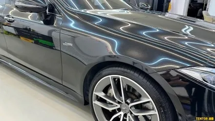 벤츠_CLS53[고광택전체랩핑][비닐프로그 Metal Black]세종랩핑/대전랩핑/청주랩핑/천안랩핑/공주랩핑/논산랩핑/고광택전체랩핑 / 세종 장군면