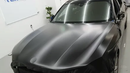 BMW_7시리즈~730LD[전체랩핑][에이버리 사틴블랙]유니크한 흑간지 / 세종 장군면