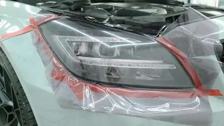 벤츠_CLS63 AMG[라이트필름]나만의 컬러렌즈로 센스있게~[퍼플 그레이][텐토르세종점] / 세종 장군면