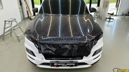 현대_투싼[보닛 포드지카본 랩핑][Forged Carbon 비닐프로그]세종자동차랩핑/대전자동차랩핑/청주자동차랩핑/천안자동차랩핑/공주자동차랩핑/논산자동차랩핑/고광택전체랩핑 / 세종 장군면