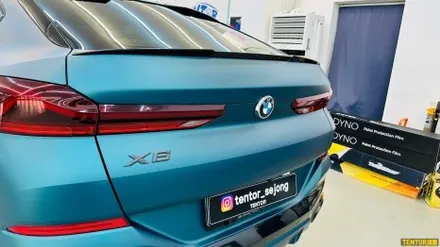 BMW_X6[전체랩핑][비닐프로그 paolo veronese green]세종랩핑/대전랩핑/청주랩핑/천안랩핑/공주랩핑/논산랩핑/고광택전체랩핑 / 세종 장군면