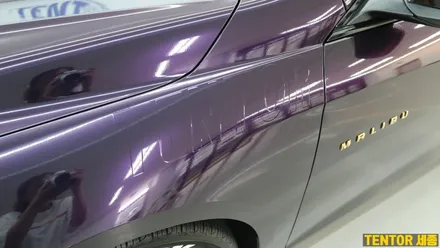 쉐보레_더뉴말리부[전체랩핑]텍랩 들어는 보셨나요?!도장같은 필름[Teckwrap 블랙 체리 아이스] / 세종 장군면