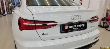 아우디_A6[전체크롬딜리트][3M 리얼카본, 2080 유광블랙]세종랩핑견적/대전랩핑견적/청주랩핑견적/천안랩핑견적/공주랩핑견적/논산랩핑견적 / 세종 장군면