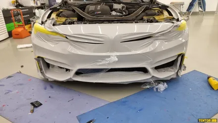 BMW_M4[프런트범퍼 랩핑][3M 2080 스톰 그레이]세종랩핑/대전랩핑/청주랩핑/천안랩핑/공주랩핑/논산랩핑 / 세종 장군면