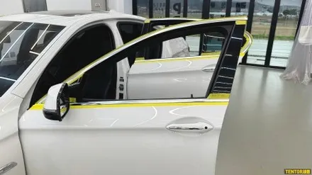 BMW_5시리즈[윈도우 크롬딜리트][3M 2080 유광블랙]세종랩핑/대전랩핑/청주랩핑/천안랩핑/공주랩핑 / 세종 장군면