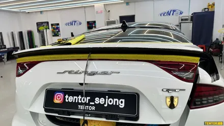 기아_스팅어[카본랩핑][3M 리얼카본, 2080 유광블랙]세종랩핑견적/대전랩핑견적/청주랩핑견적/천안랩핑견적/공주랩핑견적/논산랩핑견적 / 세종 장군면