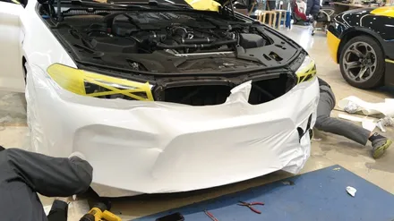 BMW_M5[전체랩핑](유광 화이트) / 세종 장군면