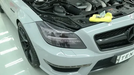 벤츠_CLS63 AMG[라이트필름]나만의 컬러렌즈로 센스있게~[퍼플 그레이][텐토르세종점] / 세종 장군면
