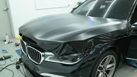 BMW_7시리즈~730LD[전체랩핑]자꾸만 눈길이 가는 나의 흑간지[에이버리 사틴블랙]세종랩핑/대전랩핑/청주랩핑/천안랩핑 / 세종 장군면
