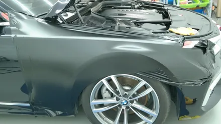 BMW_7시리즈~730LD[전체랩핑]자꾸만 눈길이 가는 나의 흑간지[에이버리 사틴블랙]세종랩핑/대전랩핑/청주랩핑/천안랩핑 / 세종 장군면
