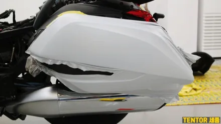 BMW_K1600bGT[전체랩핑]무지개빛 은은한 사틴화이트[3m 사틴고스트펄] / 세종 장군면
