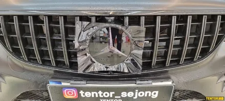 벤츠_E400쿠페[스모그톤다운라이트필름][스텍 다이노쉴드 라이트필름 스모크 Stek Dyno]세종PPF/대전PPF/청주PPF/천안PPF/공주PPF / 세종 장군면