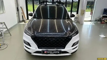 현대_투싼[보닛 포드지카본 랩핑][Forged Carbon 비닐프로그]세종자동차랩핑/대전자동차랩핑/청주자동차랩핑/천안자동차랩핑/공주자동차랩핑/논산자동차랩핑/고광택전체랩핑 / 세종 장군면