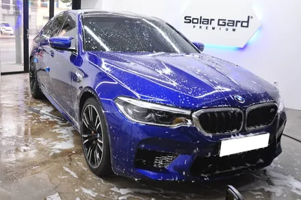 BMW 고성능 스포츠 머신 M5 솔라가드 프리미엄 티타늄 썬팅, PPF, 유리막 코팅, 하이패스 - 신차 패키지 시공 / 서울 동대문구 답십리동