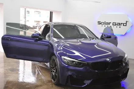 2020 BMW M4 컴페티션 도이치 에디션 벨벳 블루 - 솔라가드 프리미엄 퀀텀(Quantum) 윈도우 틴팅 / 서울 동대문구 답십리동