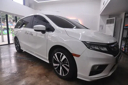 가족을 위한 대형 SUV 혼다 오딧세이의 LX 전면 틴팅 재시공 - 자동차 썬팅추천 더엘엑스 동대문점 / 서울 동대문구 답십리동