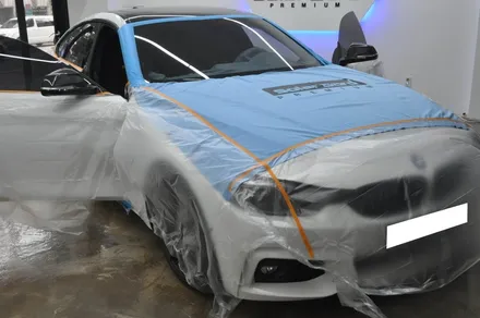 BMW 435d 그란 쿠페 서비스 윈도우 틴팅필름 뜯어내고 전체 재시공 - 솔라가드 프리미엄 동대문점 / 서울 동대문구 답십리동