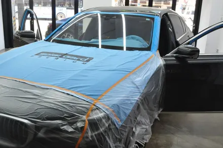 BMW 750Li xDrive 윈도우 틴팅 재시공 전면 퀀텀 28%, 측면 1열 티타늄 16% - 솔라가드 프리미엄 동대문점 / 서울 동대문구 답십리동