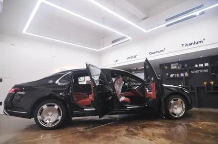 마이바흐 S580, 상고방 솔라가드 프리미엄의 최상위 라인업 LX와 퀀텀블랙의 완벽한 윈도우 틴팅 - 더엘엑스 동대문점 / 서울 동대문구 답십리동
