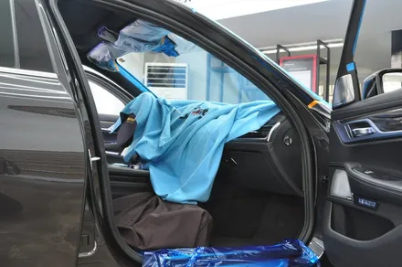 BMW 750Li xDrive 윈도우 틴팅 재시공 전면 퀀텀 28%, 측면 1열 티타늄 16% - 솔라가드 프리미엄 동대문점 / 서울 동대문구 답십리동