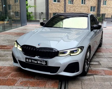BMW M340I 자동차랩핑으로 포르쉐 순정 크레용 컬러체인지 / 일산, 고양 백마