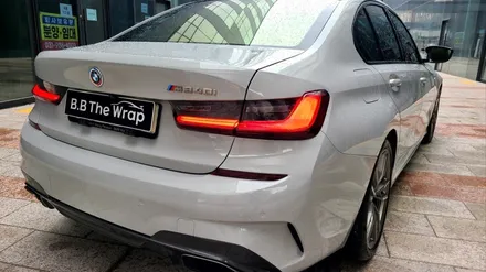 BMW M340I 자동차랩핑으로 포르쉐 순정 크레용 컬러체인지 / 일산, 고양 백마