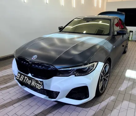 BMW M340I 자동차랩핑으로 포르쉐 순정 크레용 컬러체인지 / 일산, 고양 백마