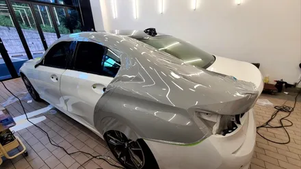 BMW M340I 자동차랩핑으로 포르쉐 순정 크레용 컬러체인지 / 일산, 고양 백마