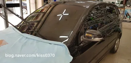 모닝 레이노S5썬팅시공 / 순천시 연향동