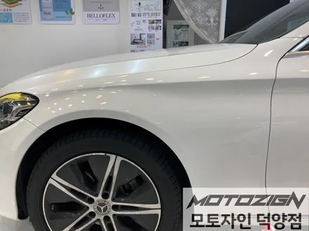 일산랩핑 벤츠 C220d 에이버리 사틴화이트펄 전체랩핑 시공완료! / 고양 덕양구, 일산, 파주