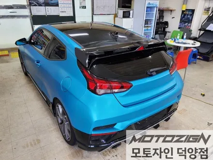 덕양구 현대 벨로스터N [3M 2080 - Satin Ocean Shimmer] 사틴 오션 쉬머 전체랩핑 / 고양 덕양구, 일산, 파주