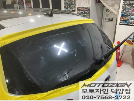 기아 스포티지r 솔라가드 차콜썬팅/틴팅 전면32% / 측,후면 13% 전체 썬팅 재시공/아이나비 QXD7000 블랙박스 / 고양 덕양구, 일산, 파주