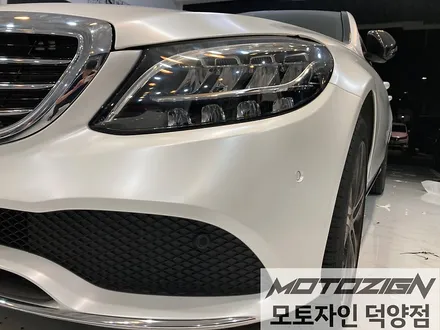 일산랩핑 벤츠 C220d 에이버리 사틴화이트펄 전체랩핑 시공완료! / 고양 덕양구, 일산, 파주